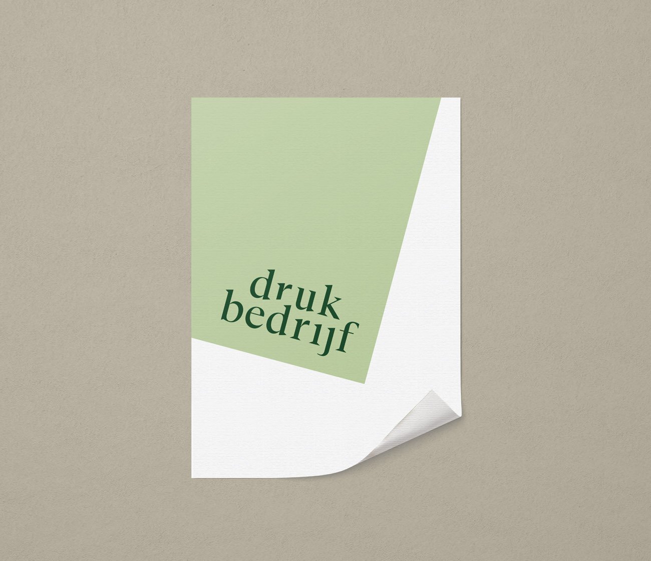 Duurzame poster voor promotie en marketing