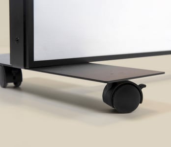 Voetplaten met zwenkwiel