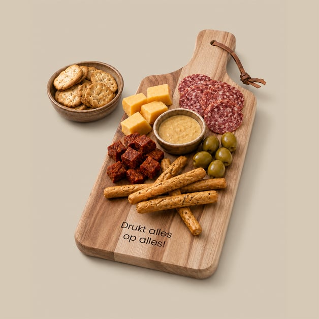 Gegraveerde borrelplank
