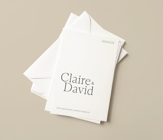 Trouwkaarten eigen ontwerp drukken