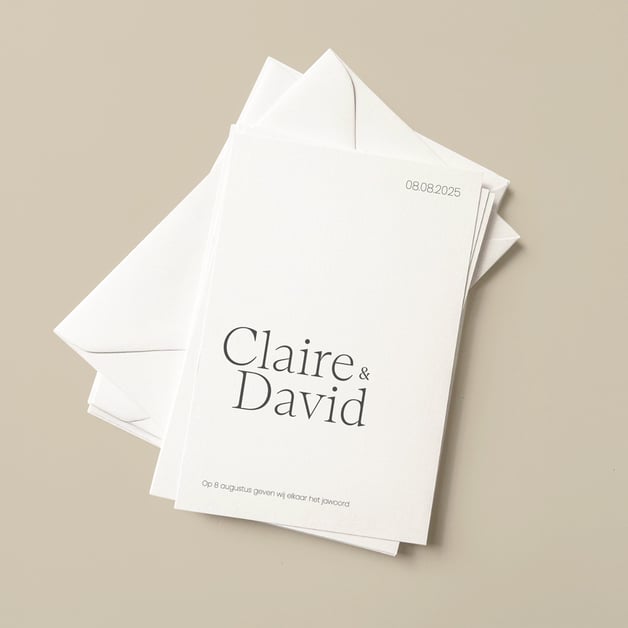 Trouwkaarten eigen ontwerp drukken