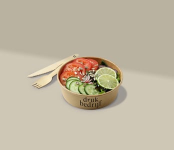 bedrukte poke bowls