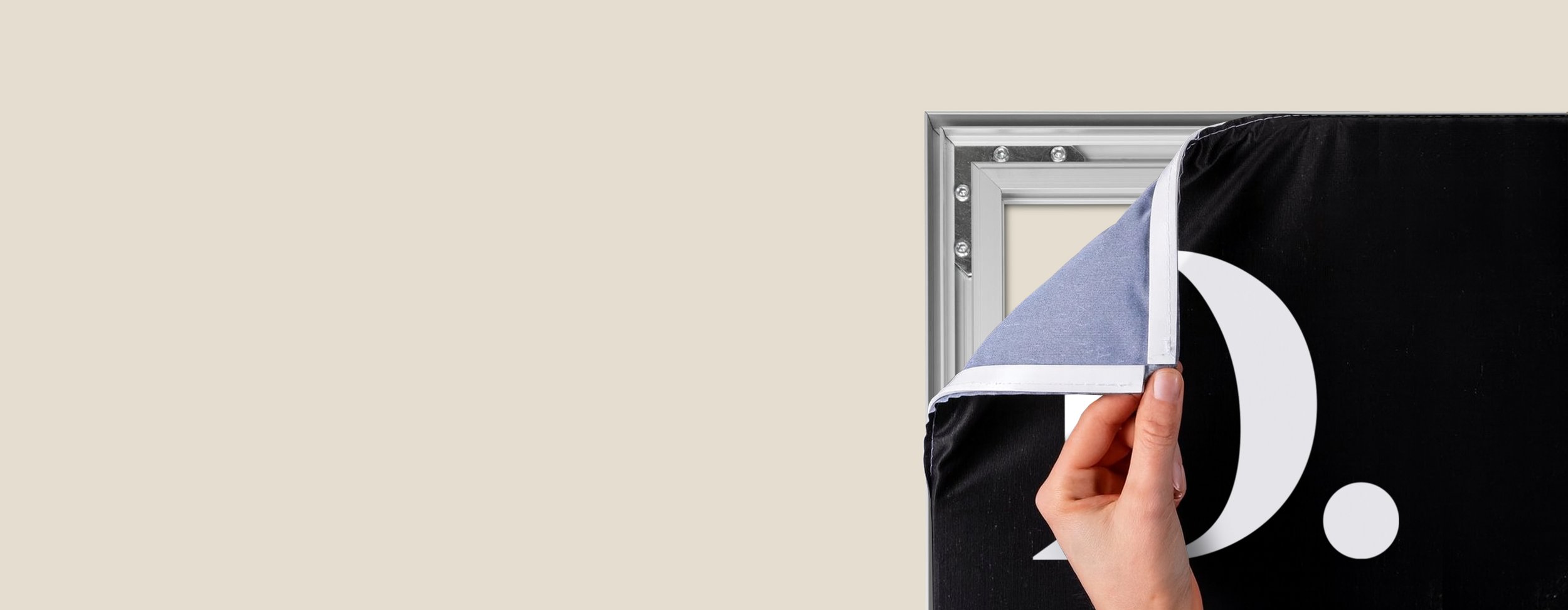 Textielframe met peesdoek bestellen