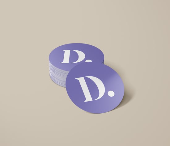 Ovale sticker drukken