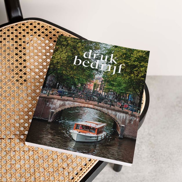 Gepersonaliseerde gelijmde brochure voor klanten