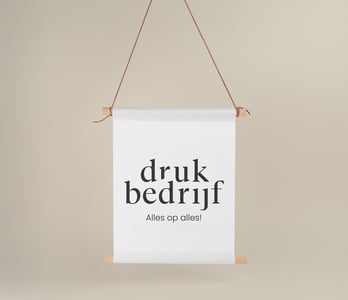 Gepersonaliseerde indoor banner voor beurzen