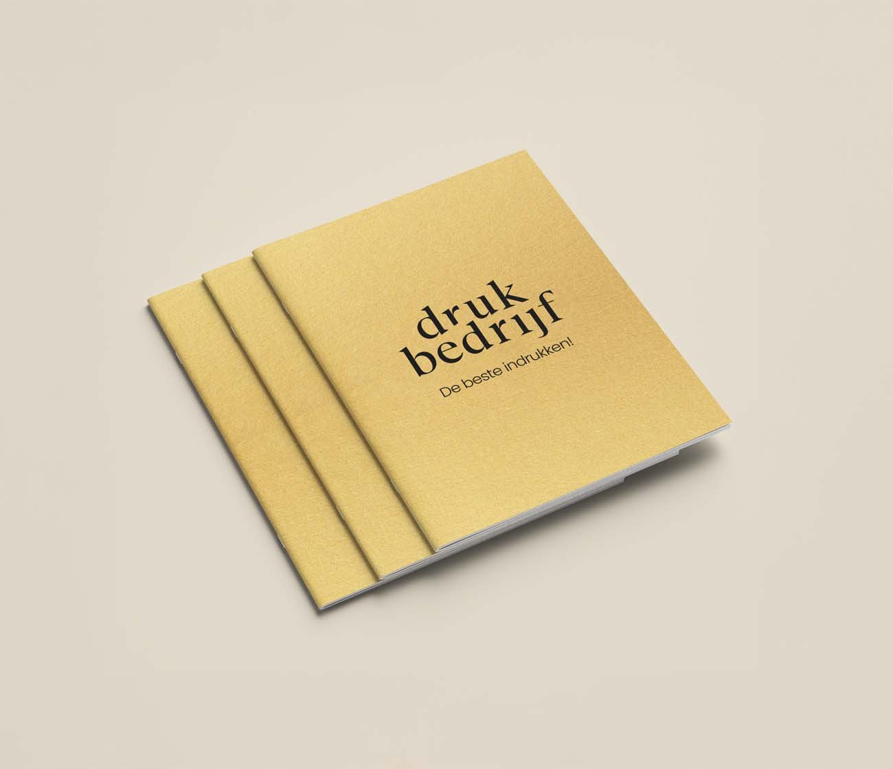 Gepersonaliseerde luxe brochure voor klanten en events