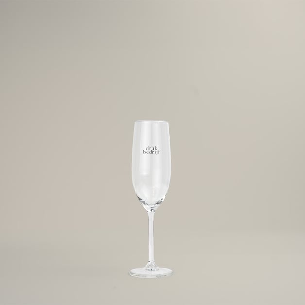 Luxe champagne glazen met stijlvolle branding