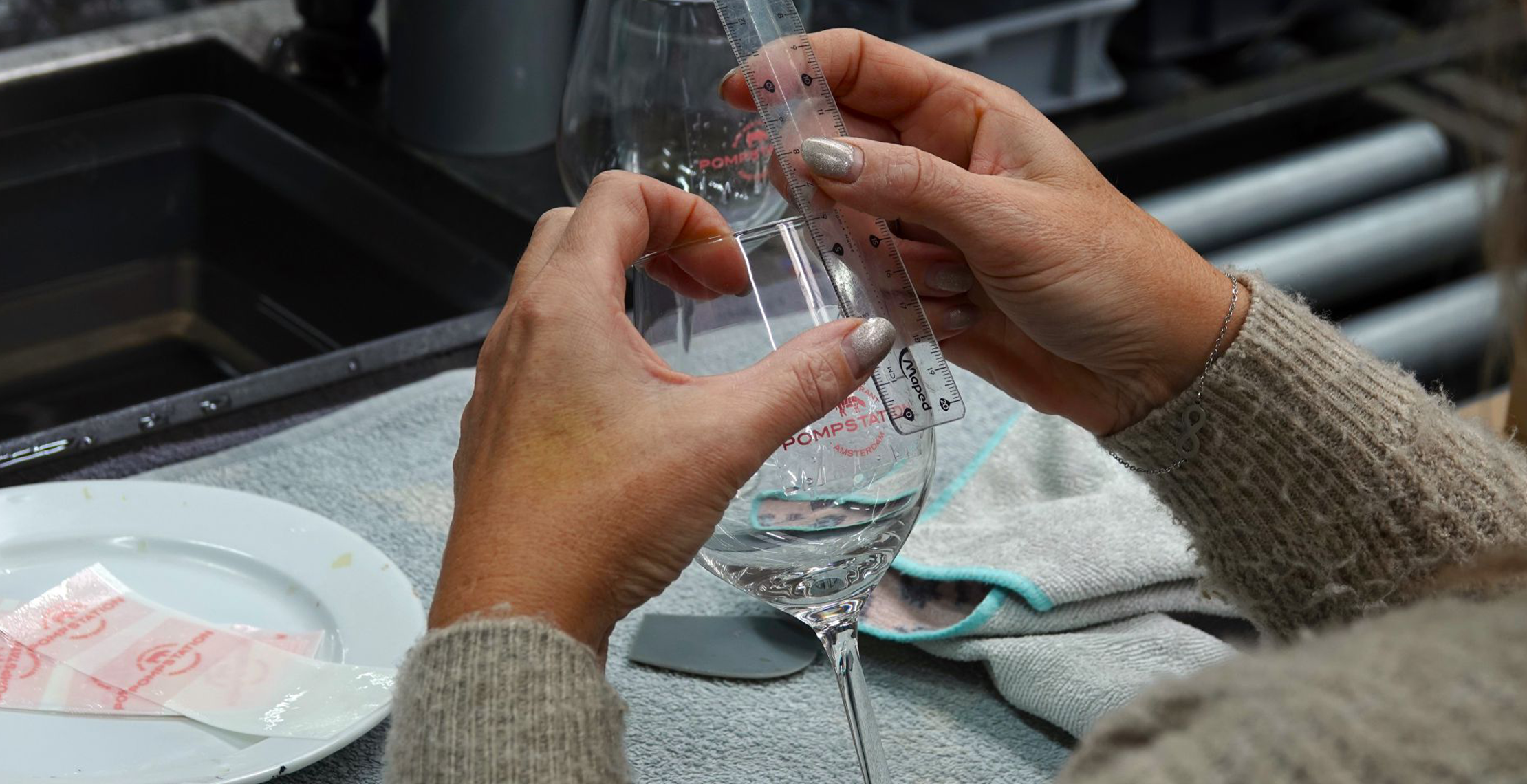 Glazen bedrukken precies afmeten zodat het op de juiste plek zit