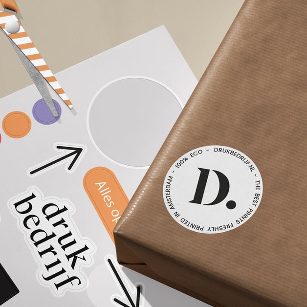 Stickervellen vrije vorm bedrukken