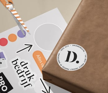 Stickervellen vrije vorm bedrukken