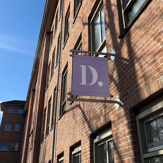 Gevelbanier bedrukken met eigen logo