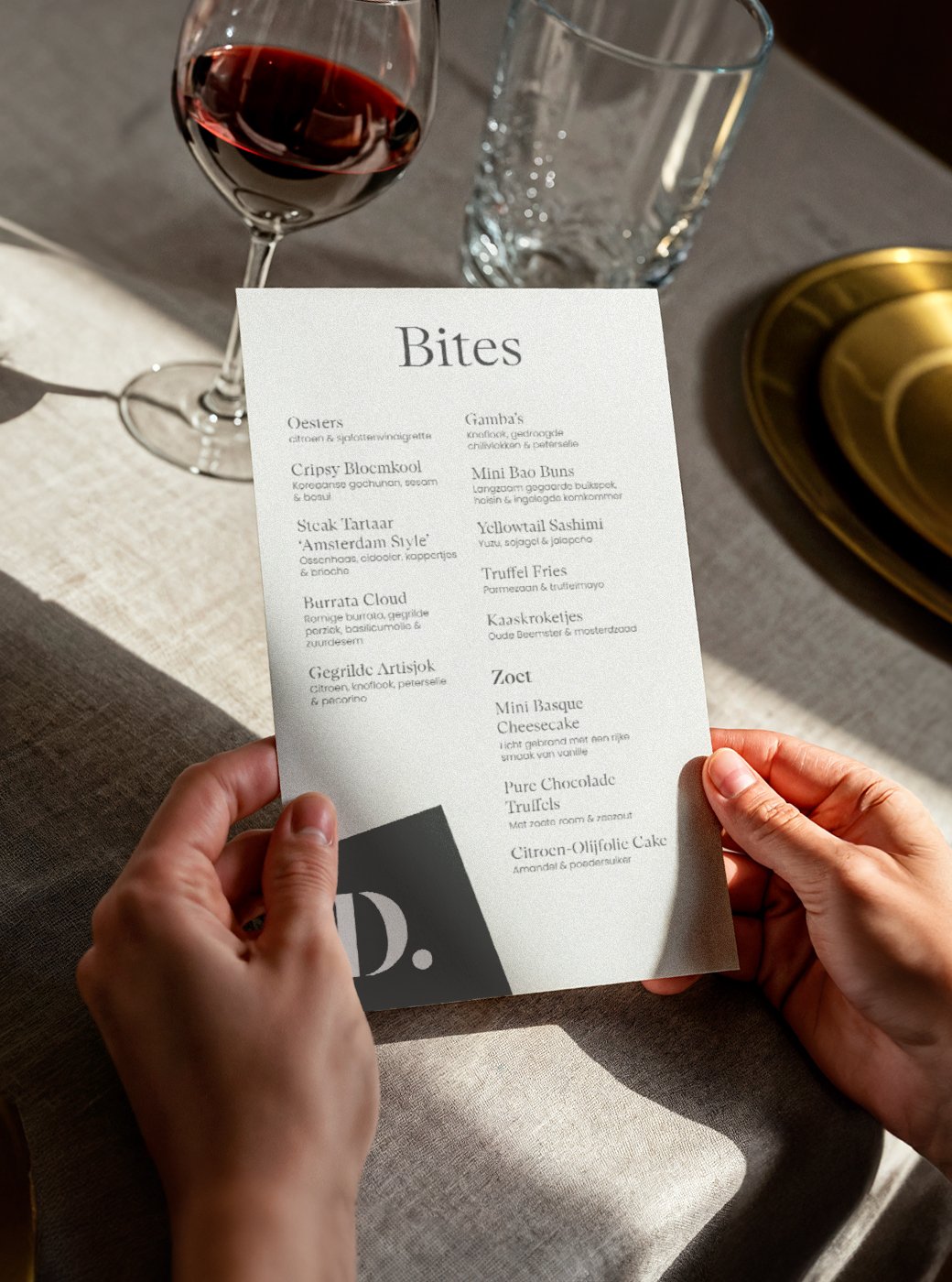 Gepersonaliseerde menukaarten drukken