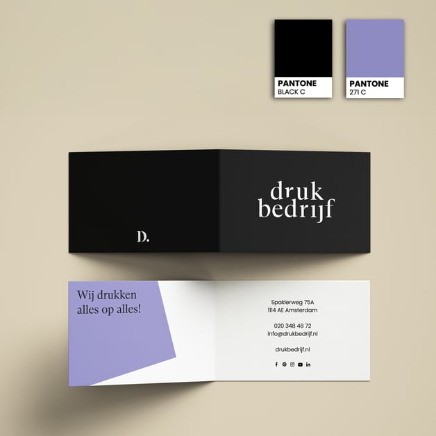 Pantone visitekaartjes