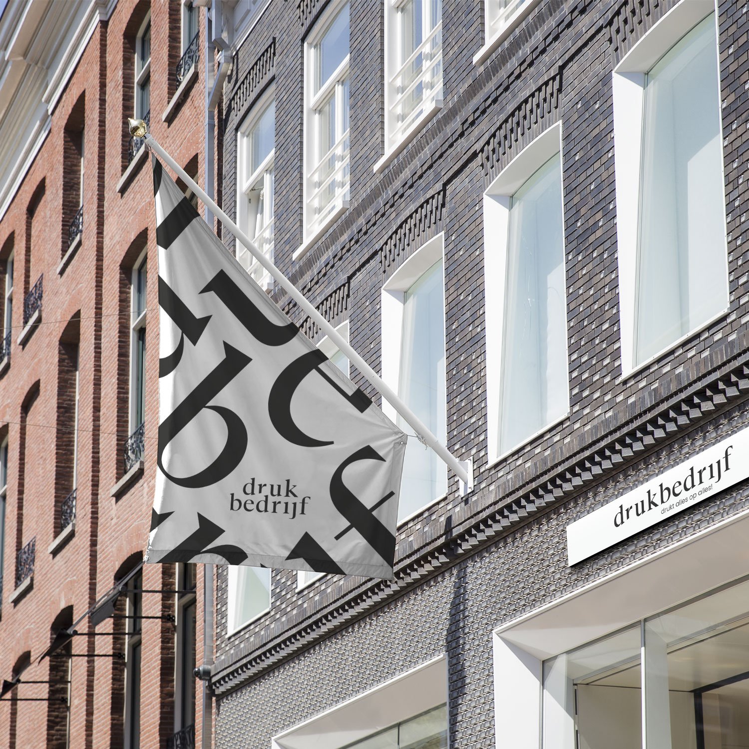 gevelvlag bedrukken bij Drukbedrijf