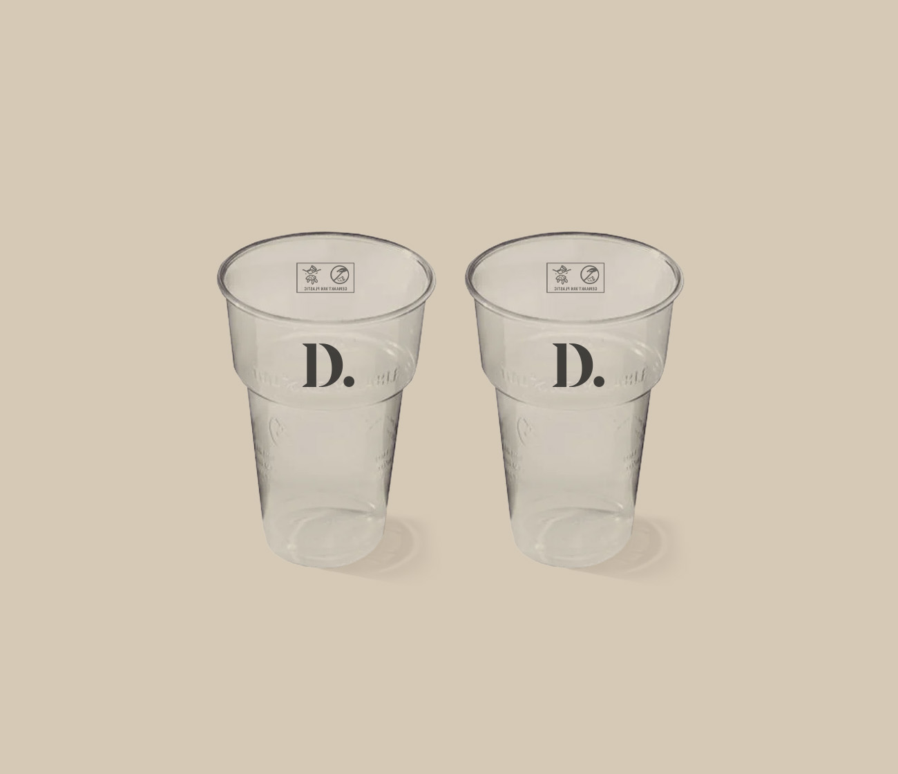 Plastic bekers bedrukken