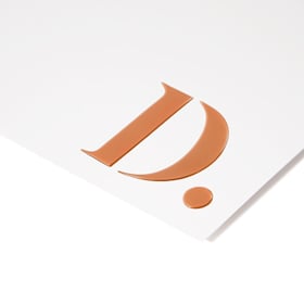 Illustratie Enkelzijdig foliedruk koper