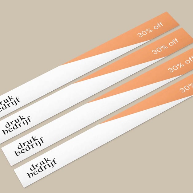 Gepersonaliseerde schapstroken voor winkels