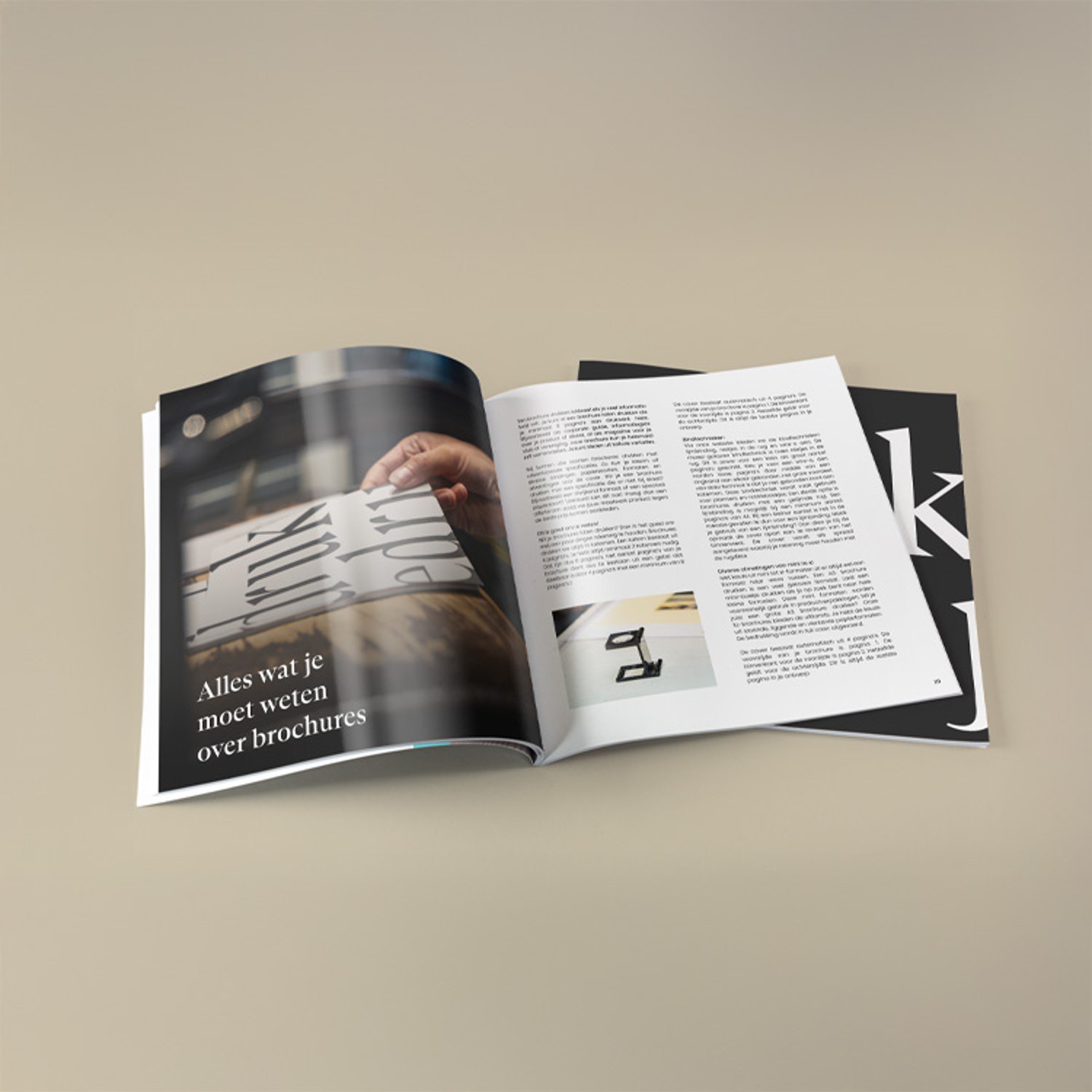 Geniete brochures bestellen en bedrukken