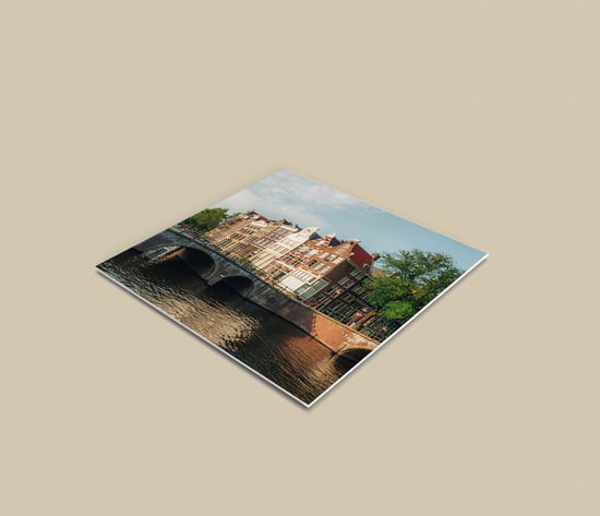 Foto op foambord met logo