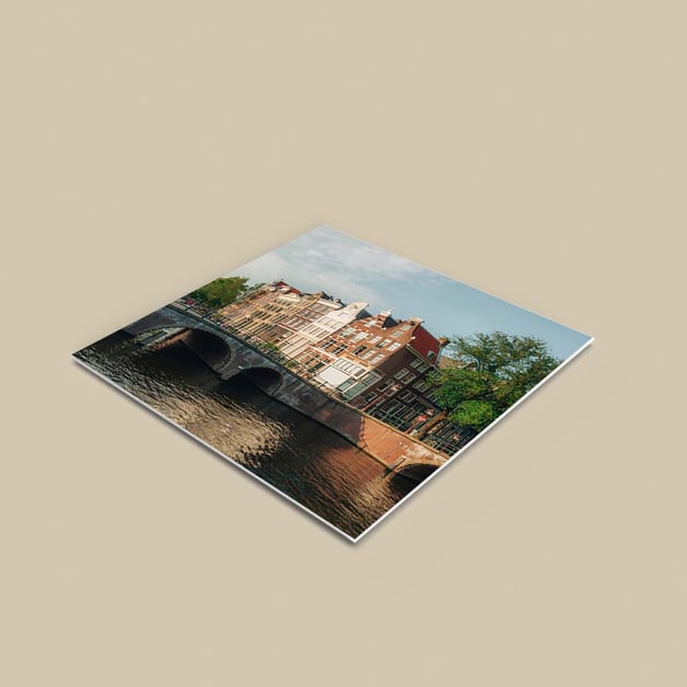 Foto op foambord met logo