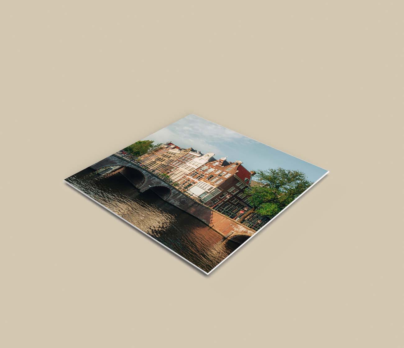 Foto op foambord met logo