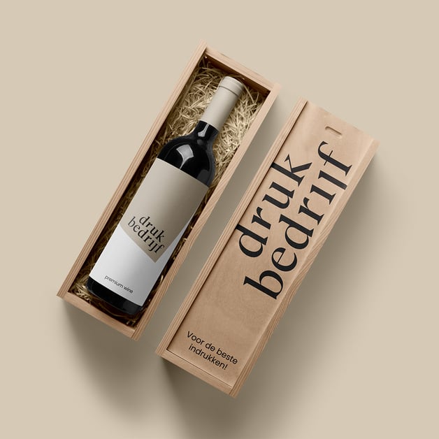 Wijnkist bedrukken