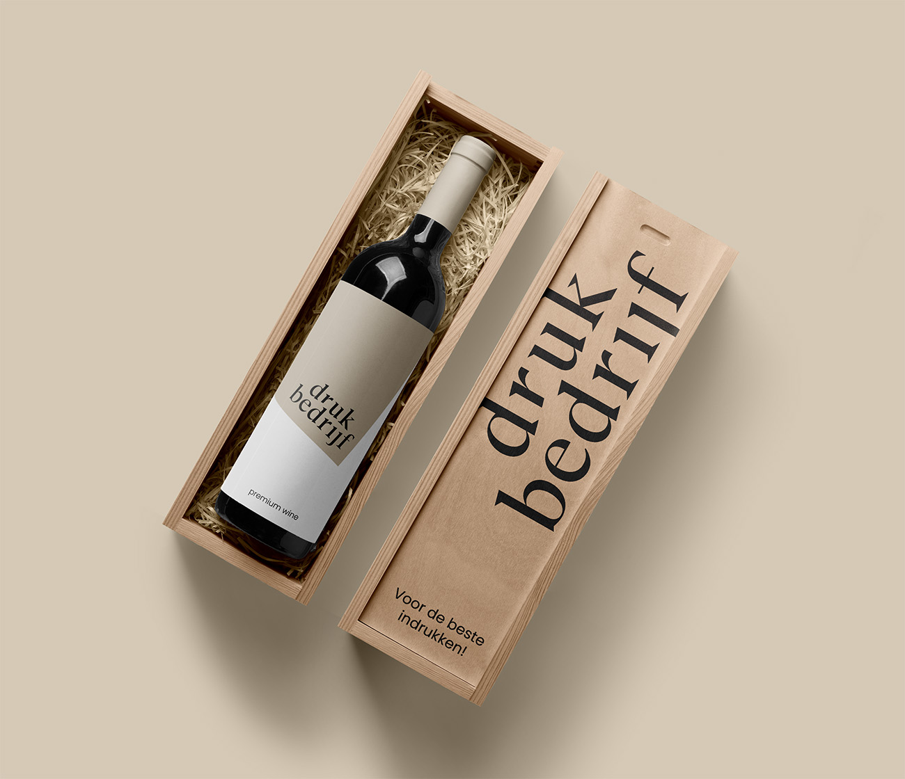 Wijnkist bedrukken