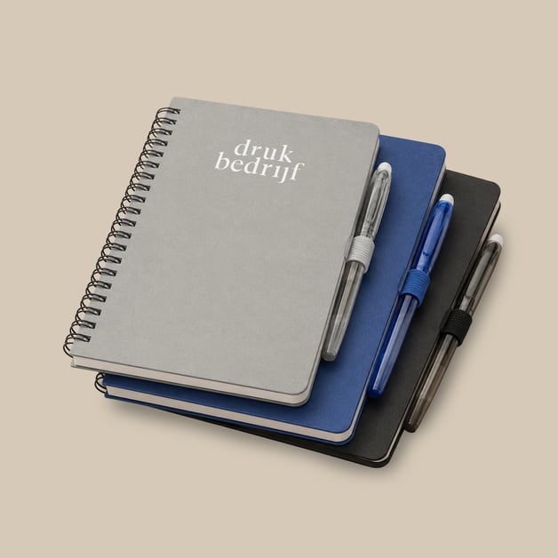 notitieboekjes met pen bedrukken​