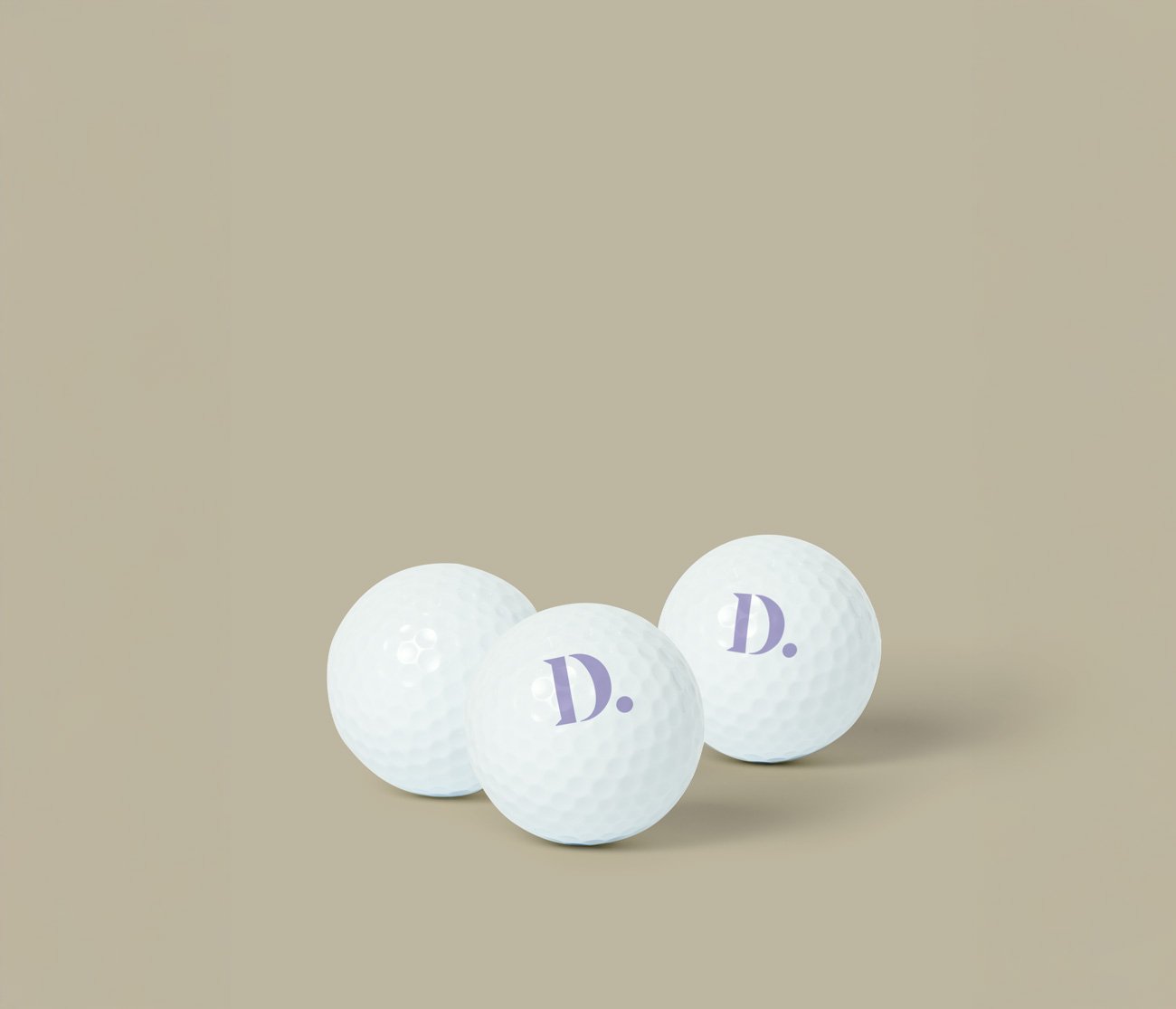 golfballen met bedrijfslogo