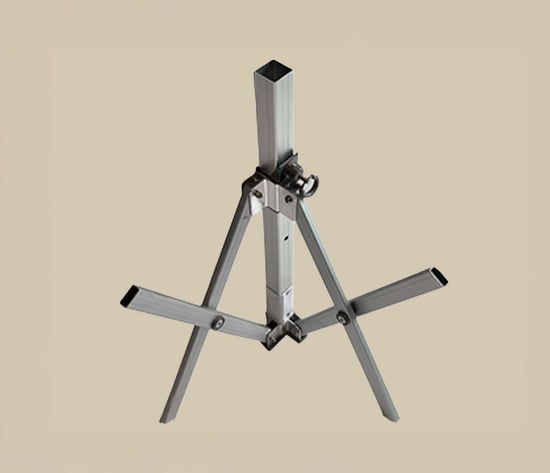 Close up aluminium tentframe