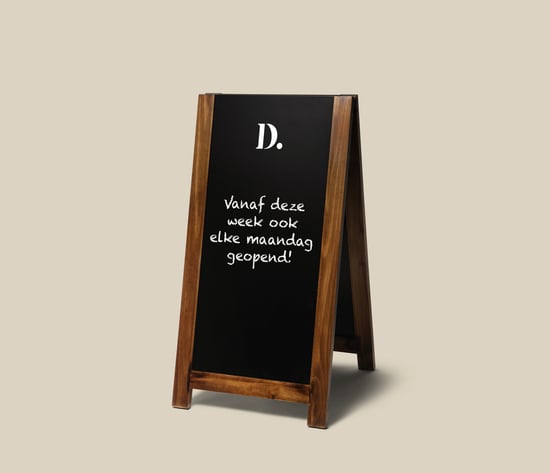 krijtstoepbord buiten