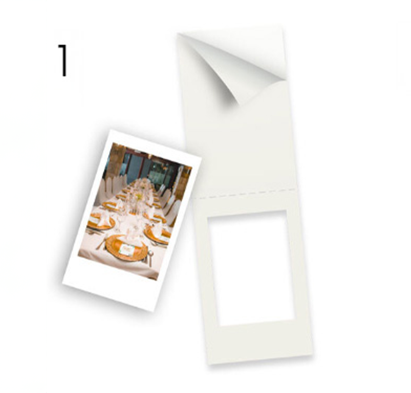 stap 1 vouw de bedrukte stickerframe open en haal de stickervel weg