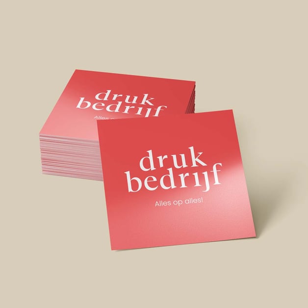 Vierkante stickers drukken