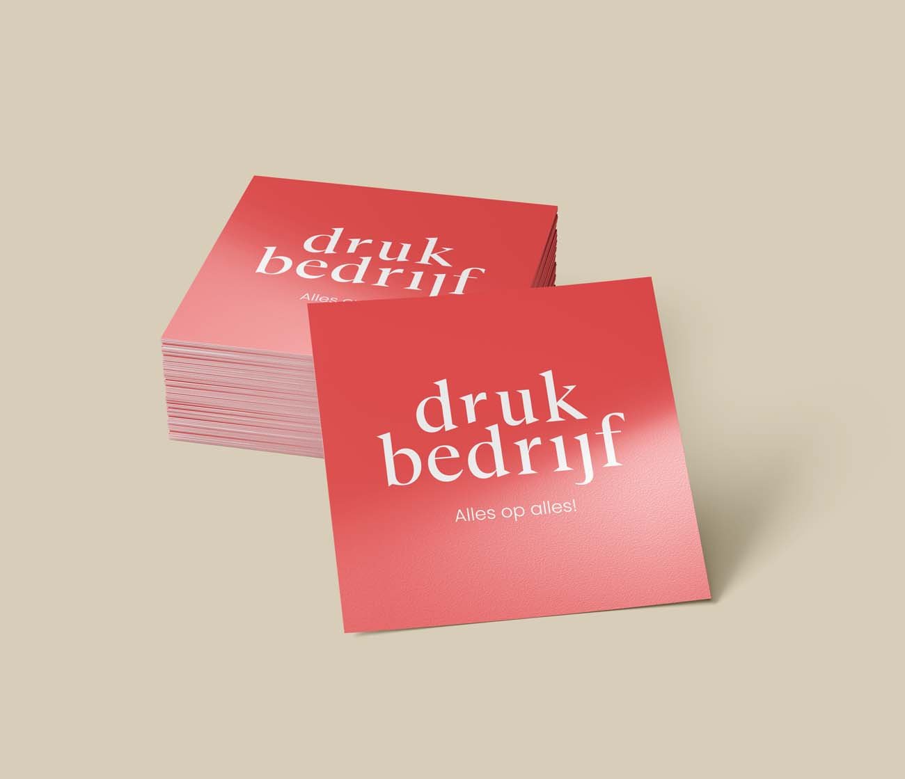 Vierkante stickers drukken