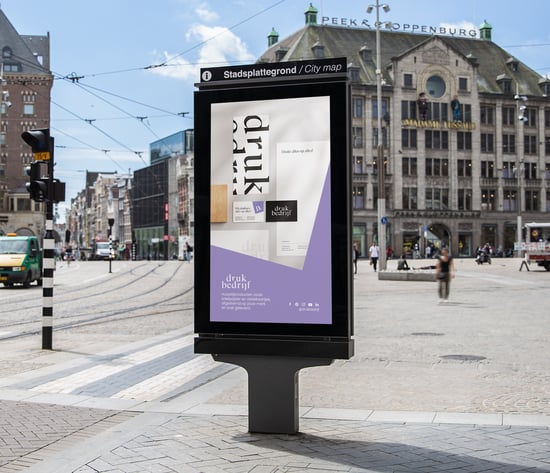 Abri poster bedrukken voor buitenreclame