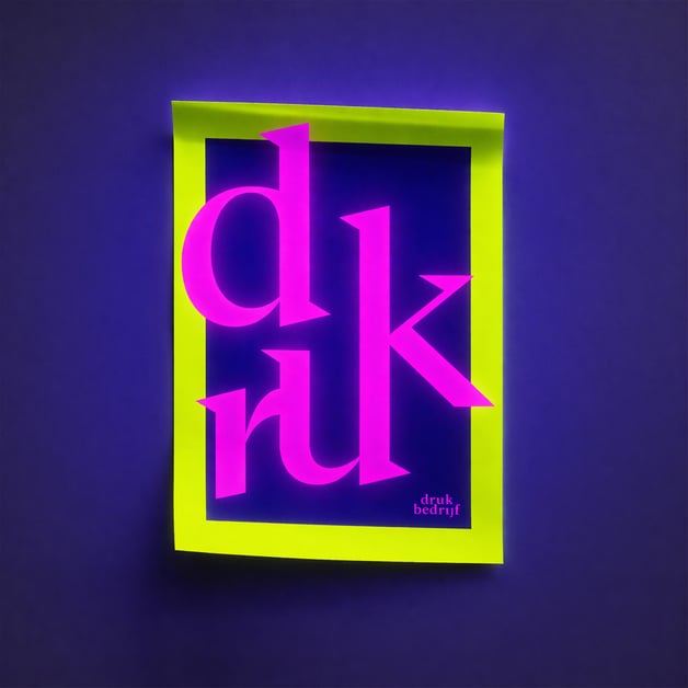 Posters met neon print