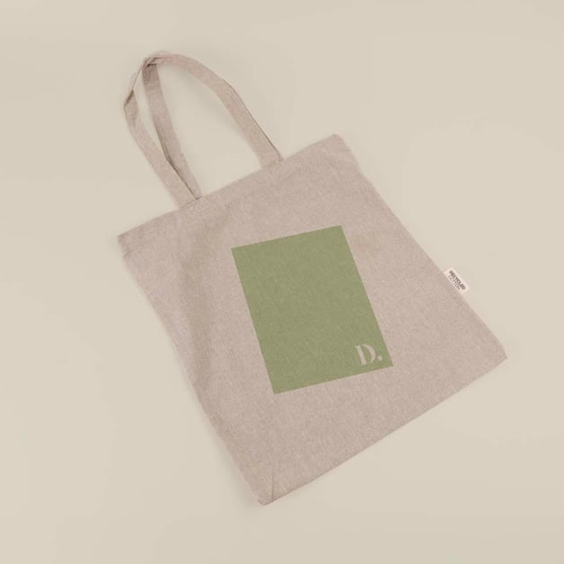 Gerecyclede canvas tassen met logo bestellen