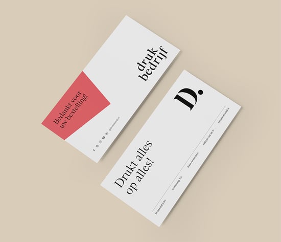 Stijlvolle with compliments cards voor zakelijk gebruik