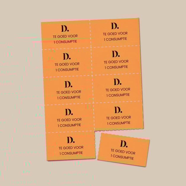 Consumptiebonnen met logo