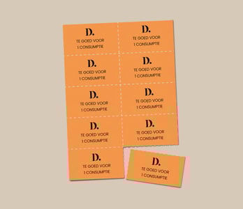 Consumptiebonnen met logo