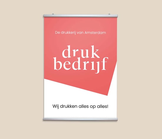 Aluminium bannerrail voor indoor en outdoor gebruik