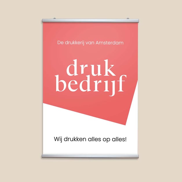 Aluminium bannerrail voor indoor en outdoor gebruik