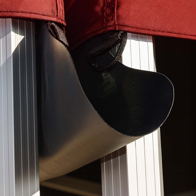 Vouwtent met regengoten