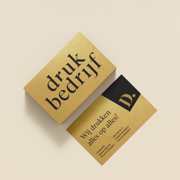 Visitekaartjes goud