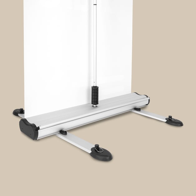 Dubbelzijdige roll up display