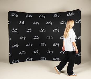 Opvallende Zip wall voor winkel of kantoor