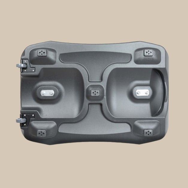 Onderkant stoepbord watertank