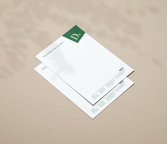Milieuvriendelijk briefpapier voor zakelijke branding