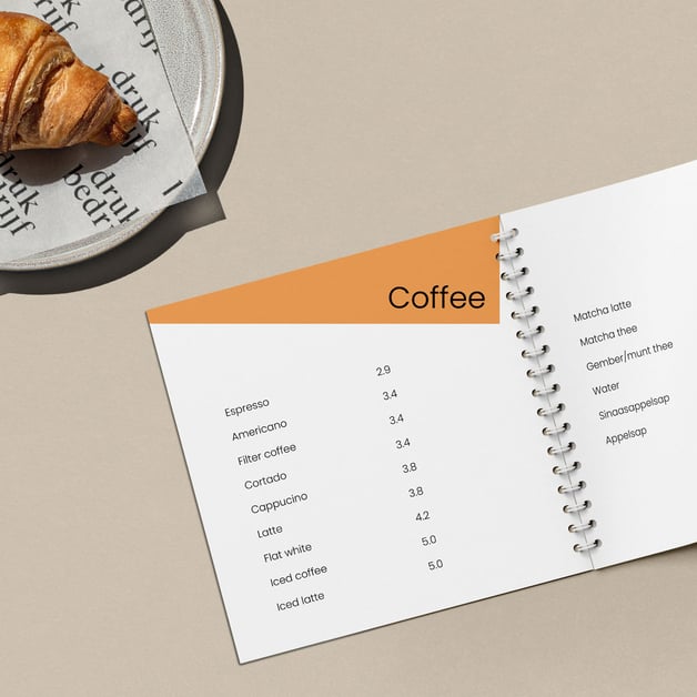 Menukaarten met ringen